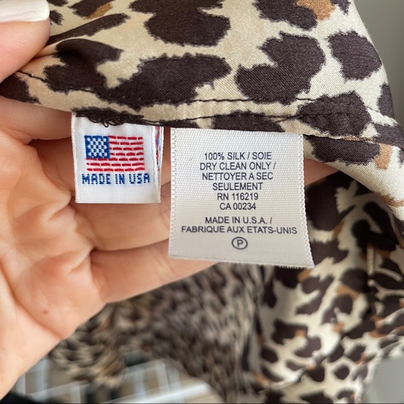 Steven Alan Silk Leopard Cindy Top - Picture 5 of 8